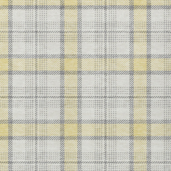 Homeroots 3' Aqua And Gray Plaid Washable Area Rug - Durable Indoor Outdoor Design For High Traffic Spaces 8' X 10' Polyester 601377