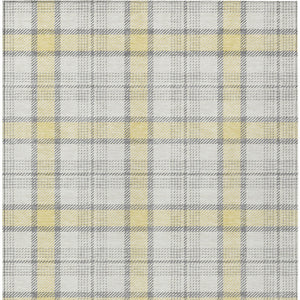 Homeroots 3' Aqua And Gray Plaid Washable Area Rug - Durable Indoor Outdoor Design For High Traffic Spaces 8' X 10' Polyester 601377