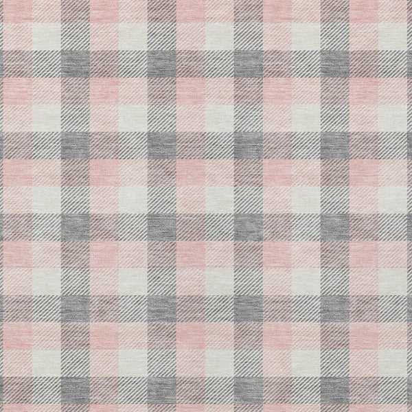 Homeroots 3' Stylish Brown Green Beige Plaid Washable Rug For Indoor And Outdoor Use - Durable And Chic 8' X 10' Polyester 601395