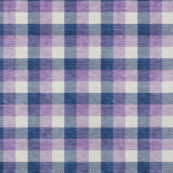 Homeroots 3' Stylish Brown Green Beige Plaid Washable Rug For Indoor And Outdoor Use - Durable And Chic 3' X 5' Polyester 601410