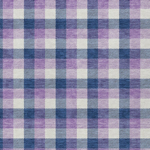 Homeroots 3' Stylish Brown Green Beige Plaid Washable Rug For Indoor And Outdoor Use - Durable And Chic 9' X 12' Polyester 601414