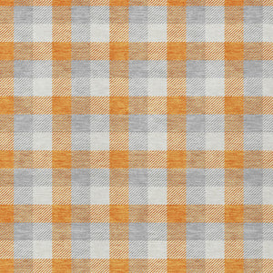 Homeroots 3' Stylish Brown Green Beige Plaid Washable Rug For Indoor And Outdoor Use - Durable And Chic 9' X 12' Polyester 601420