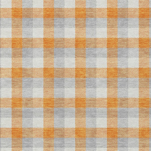 Homeroots 3' Stylish Brown Green Beige Plaid Washable Rug For Indoor And Outdoor Use - Durable And Chic 10' X 14' Polyester 601421