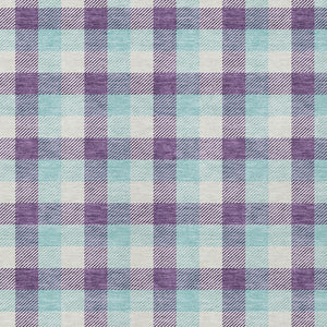 Homeroots 3' Stylish Brown Green Beige Plaid Washable Rug For Indoor And Outdoor Use - Durable And Chic 3' X 5' Polyester 601422