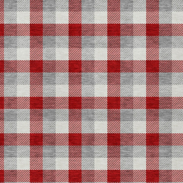 Homeroots 3' Stylish Brown Green Beige Plaid Washable Rug For Indoor And Outdoor Use - Durable And Chic 3' X 5' Polyester 601428