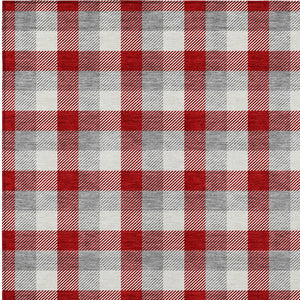 Homeroots 3' Stylish Brown Green Beige Plaid Washable Rug For Indoor And Outdoor Use - Durable And Chic 5' X 8' Polyester 601429