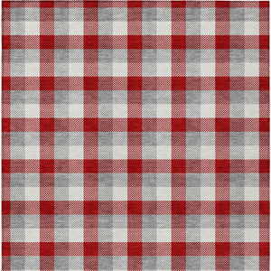 Homeroots 3' Stylish Brown Green Beige Plaid Washable Rug For Indoor And Outdoor Use - Durable And Chic 9' X 12' Polyester 601432
