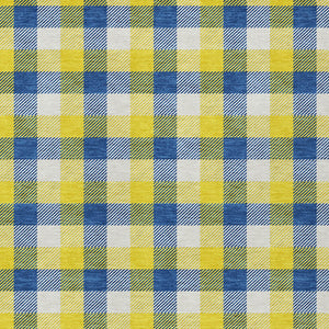 Homeroots 3' Stylish Brown Green Beige Plaid Washable Rug For Indoor And Outdoor Use - Durable And Chic 5' X 8' Polyester 601447