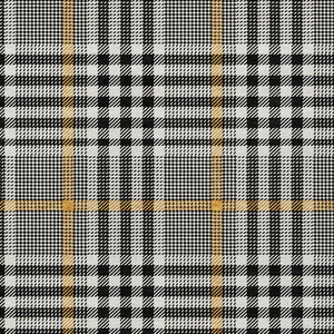 Homeroots 3' Stylish Black Gold & Ivory Plaid Washable Rug - Perfect For Indoor & Outdoor High Traffic Areas 9' X 12' Polyester 601456