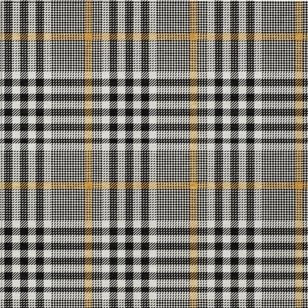 Homeroots 3' Stylish Black Gold & Ivory Plaid Washable Rug - Perfect For Indoor & Outdoor High Traffic Areas 10' X 14' Polyester 601457