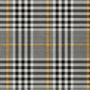 Homeroots 3' Stylish Black Gold & Ivory Plaid Washable Rug - Perfect For Indoor & Outdoor High Traffic Areas 10' X 14' Polyester 601457