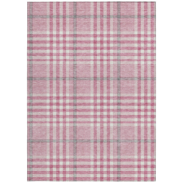 Homeroots 3' Stylish Black Gold & Ivory Plaid Washable Rug - Perfect For Indoor & Outdoor High Traffic Areas 9' X 12' Polyester 601462