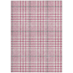 Homeroots 3' Stylish Black Gold & Ivory Plaid Washable Rug - Perfect For Indoor & Outdoor High Traffic Areas 10' X 14' Polyester 601463