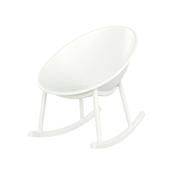 English Elm Christopher Knight Home® - Gable Weather-Resistant Rocking Chair Set of 2 — Durable Polypropylene Resin, Easy-Maintenance Outdoor Seating White N775P176710W