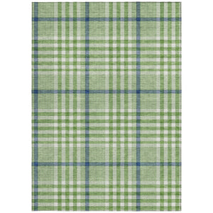 Homeroots 3' Stylish Black Gold & Ivory Plaid Washable Rug - Perfect For Indoor & Outdoor High Traffic Areas 3' X 5' Polyester 601470