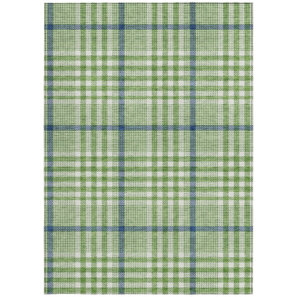 Homeroots 3' Stylish Black Gold & Ivory Plaid Washable Rug - Perfect For Indoor & Outdoor High Traffic Areas 3' X 5' Polyester 601470