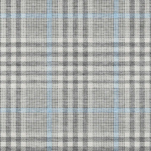 Homeroots 3' Stylish Black Gold & Ivory Plaid Washable Rug - Perfect For Indoor & Outdoor High Traffic Areas 5' X 8' Polyester 601483