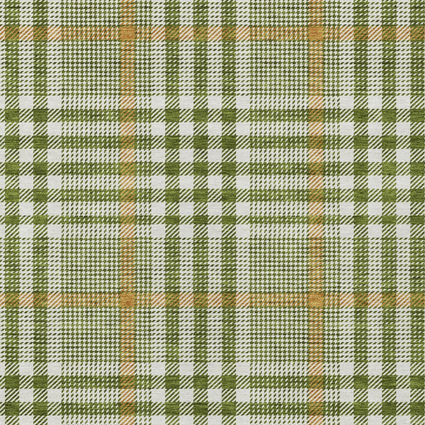 Homeroots 3' Stylish Black Gold & Ivory Plaid Washable Rug - Perfect For Indoor & Outdoor High Traffic Areas 9' X 12' Polyester 601498