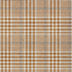 Homeroots 3' Stylish Black Gold & Ivory Plaid Washable Rug - Perfect For Indoor & Outdoor High Traffic Areas 3' X 5' Polyester 601500