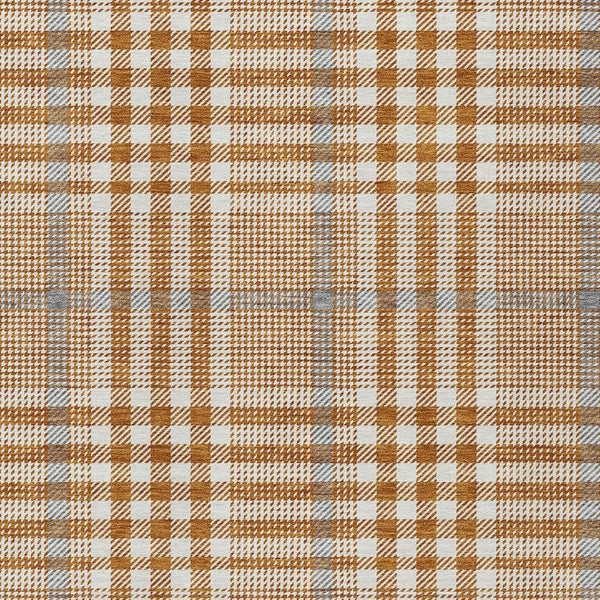 Homeroots 3' Stylish Black Gold & Ivory Plaid Washable Rug - Perfect For Indoor & Outdoor High Traffic Areas 10' X 14' Polyester 601505