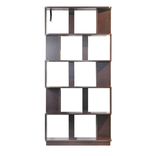 English Elm 31.5" Tall 5-tier Mdf Bookcase Slim Open Shelving Unit for Office Bedroom Living Room Ox Blood Red W2899P444162