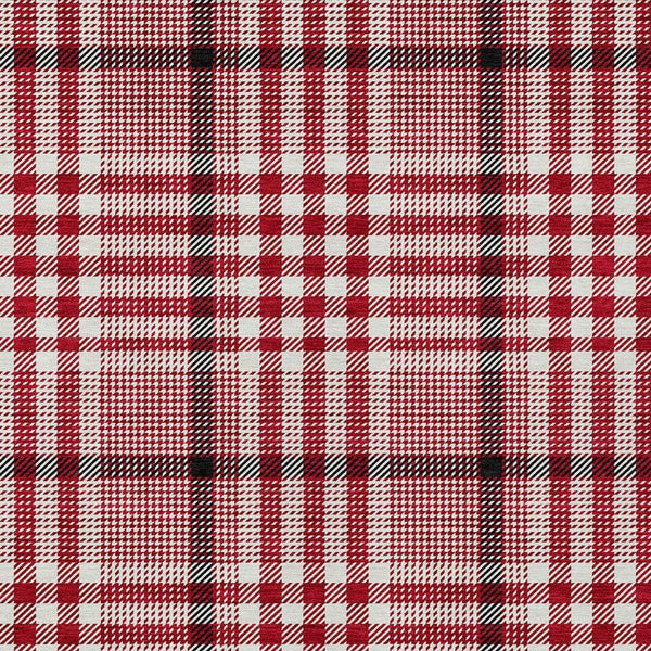 Homeroots 3' Stylish Black Gold & Ivory Plaid Washable Rug - Perfect For Indoor & Outdoor High Traffic Areas 5' X 8' Polyester 601513