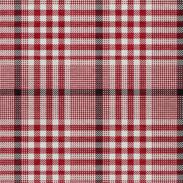 Homeroots 3' Stylish Black Gold & Ivory Plaid Washable Rug - Perfect For Indoor & Outdoor High Traffic Areas 9' X 12' Polyester 601516