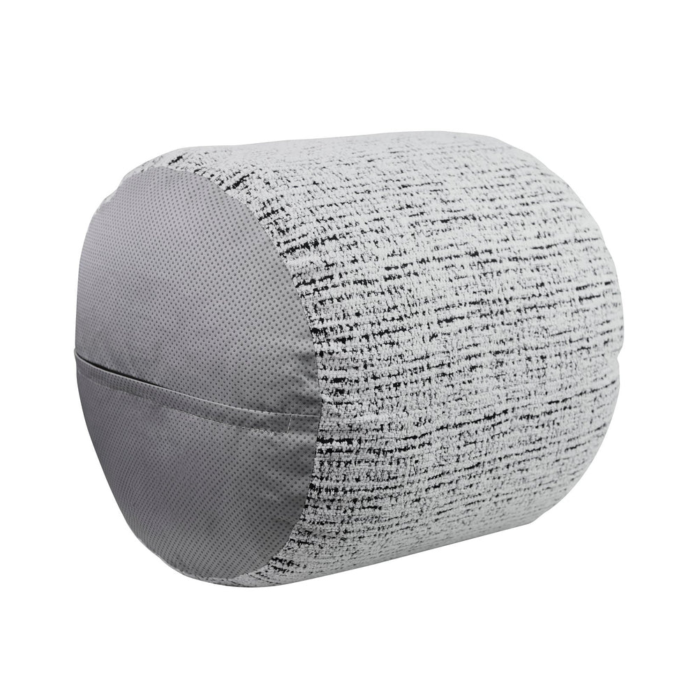 English Elm Cylindrical Chenille Pouf Ottoman - Modern Non-Slip Footstool & Versatile Side Table, 1Pc B011P251648