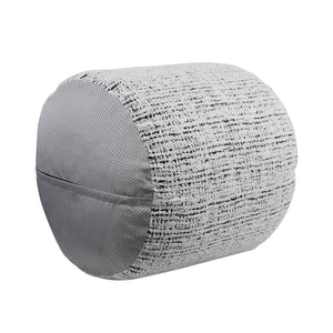 English Elm Cylindrical Chenille Pouf Ottoman - Modern Non-Slip Footstool & Versatile Side Table, 1Pc B011P251648