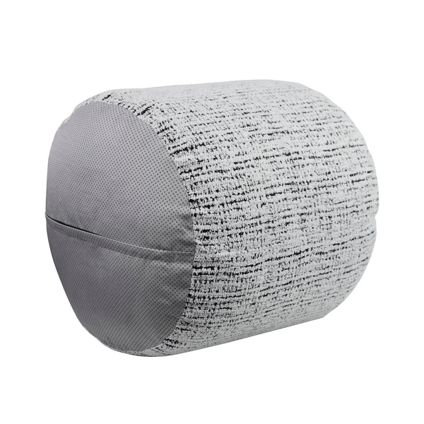 English Elm Cylindrical Chenille Pouf Ottoman - Modern Non-Slip Footstool & Versatile Side Table, 1Pc B011P251648