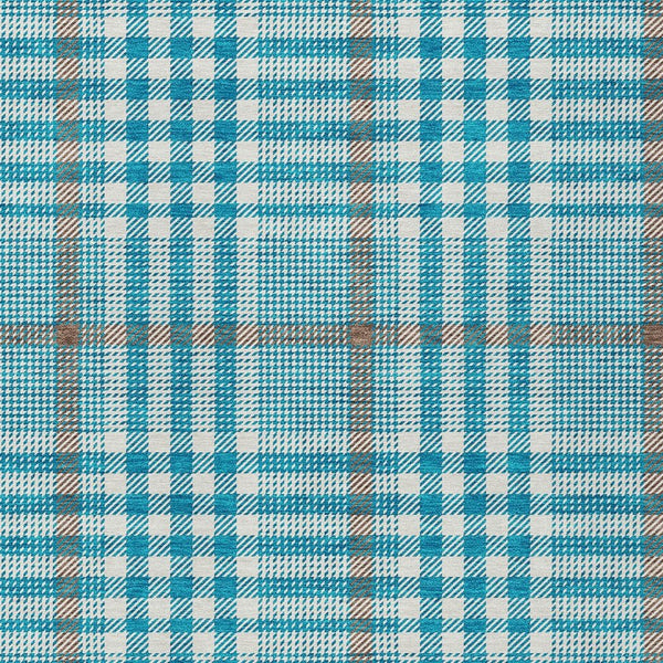 Homeroots 3' Stylish Black Gold & Ivory Plaid Washable Rug - Perfect For Indoor & Outdoor High Traffic Areas 8' X 10' Polyester 601521