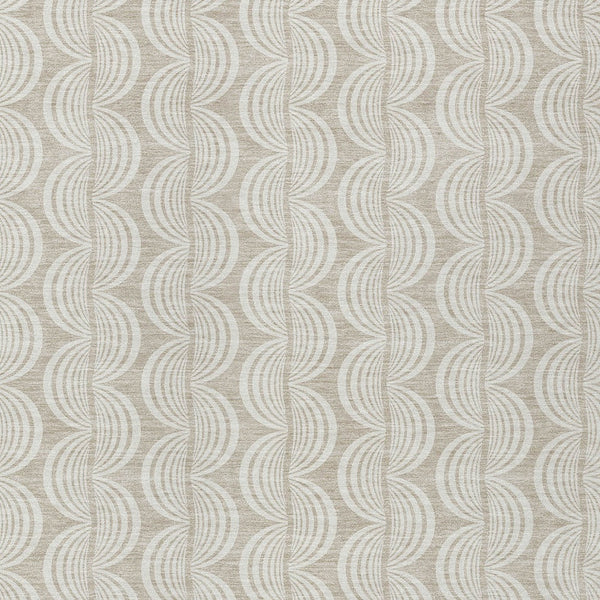 Homeroots 3' Beige And Ivory Ogee Washable Area Rug For Indoor And Outdoor Spaces – Durable, Stylish Design 8' X 10' Polyester 601527