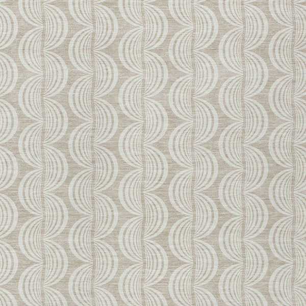 Homeroots 3' Beige And Ivory Ogee Washable Area Rug For Indoor And Outdoor Spaces – Durable, Stylish Design 10' X 14' Polyester 601529