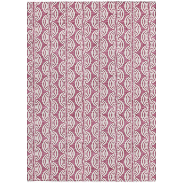 Homeroots 3' Beige And Ivory Ogee Washable Area Rug For Indoor And Outdoor Spaces – Durable, Stylish Design 3' X 5' Polyester 601536