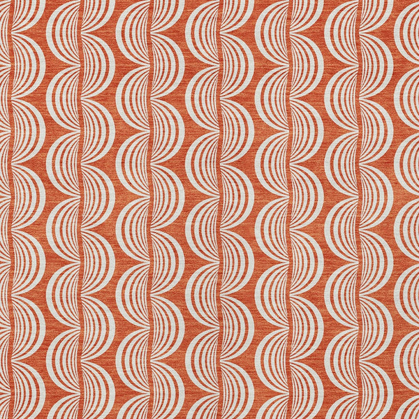 Homeroots 3' Beige And Ivory Ogee Washable Area Rug For Indoor And Outdoor Spaces – Durable, Stylish Design 5' X 8' Polyester 601543