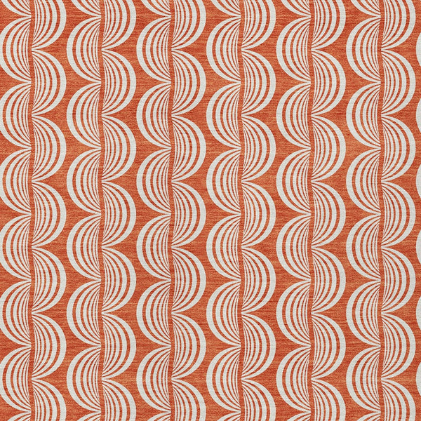 Homeroots 3' Beige And Ivory Ogee Washable Area Rug For Indoor And Outdoor Spaces – Durable, Stylish Design 8' X 10' Polyester 601545