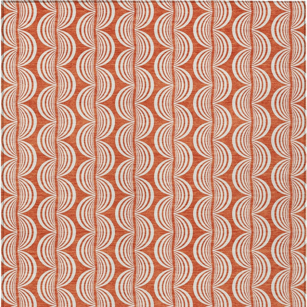 Homeroots 3' Beige And Ivory Ogee Washable Area Rug For Indoor And Outdoor Spaces – Durable, Stylish Design 10' X 14' Polyester 601547