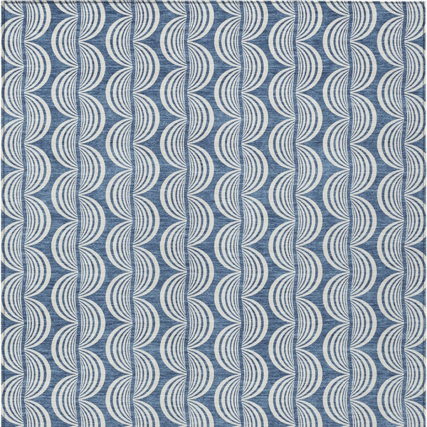 Homeroots 3' Beige And Ivory Ogee Washable Area Rug For Indoor And Outdoor Spaces – Durable, Stylish Design 3' X 5' Polyester 601548