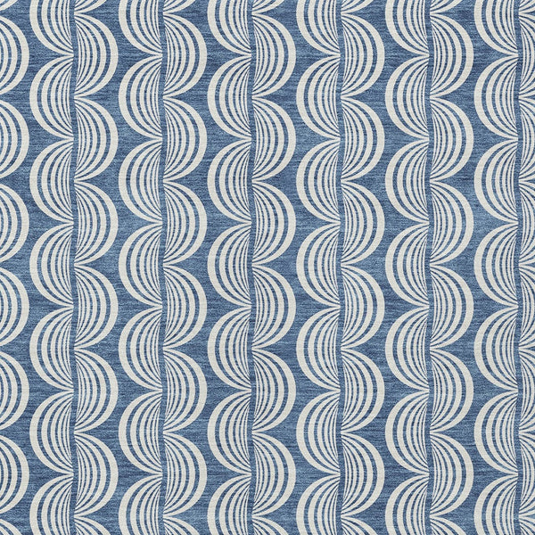 Homeroots 3' Beige And Ivory Ogee Washable Area Rug For Indoor And Outdoor Spaces – Durable, Stylish Design 5' X 8' Polyester 601549