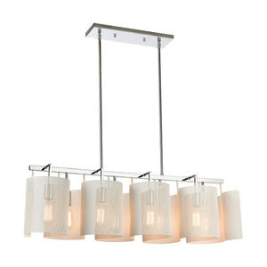 Santa Barbara 40'' Wide 8-Light Linear Chandelier - Matte White 60155/8 Elk Lighting