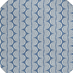 Homeroots 3' Beige And Ivory Ogee Washable Area Rug For Indoor And Outdoor Spaces – Durable, Stylish Design 8' Round Polyester 601550