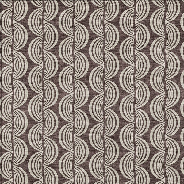 Homeroots 3' Beige And Ivory Ogee Washable Area Rug For Indoor And Outdoor Spaces – Durable, Stylish Design 3' X 5' Polyester 601554