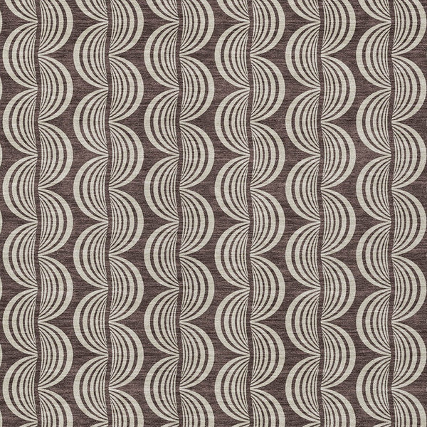 Homeroots 3' Beige And Ivory Ogee Washable Area Rug For Indoor And Outdoor Spaces – Durable, Stylish Design 5' X 8' Polyester 601555