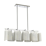 Santa Barbara 40'' Wide 8-Light Linear Chandelier - Matte White 60155/8 Elk Lighting