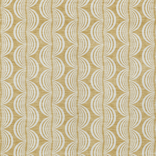 Homeroots 3' Beige And Ivory Ogee Washable Area Rug For Indoor And Outdoor Spaces – Durable, Stylish Design 10' X 14' Polyester 601571