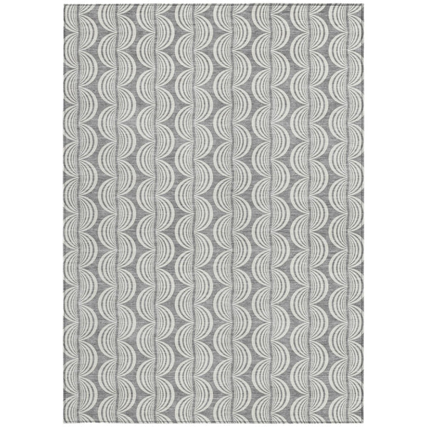Homeroots 3' Beige And Ivory Ogee Washable Area Rug For Indoor And Outdoor Spaces – Durable, Stylish Design 3' X 5' Polyester 601572