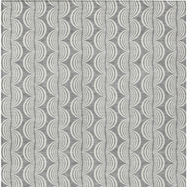 Homeroots 3' Beige And Ivory Ogee Washable Area Rug For Indoor And Outdoor Spaces – Durable, Stylish Design 3' X 5' Polyester 601572