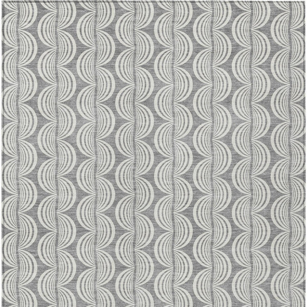 Homeroots 3' Beige And Ivory Ogee Washable Area Rug For Indoor And Outdoor Spaces – Durable, Stylish Design 9' X 12' Polyester 601576