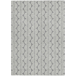 Homeroots 3' Beige And Ivory Ogee Washable Area Rug For Indoor And Outdoor Spaces – Durable, Stylish Design 10' X 14' Polyester 601577