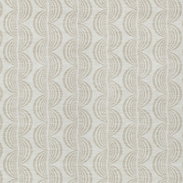 Homeroots 3' Beige And Ivory Ogee Washable Area Rug For Indoor And Outdoor Spaces – Durable, Stylish Design 5' X 8' Polyester 601579